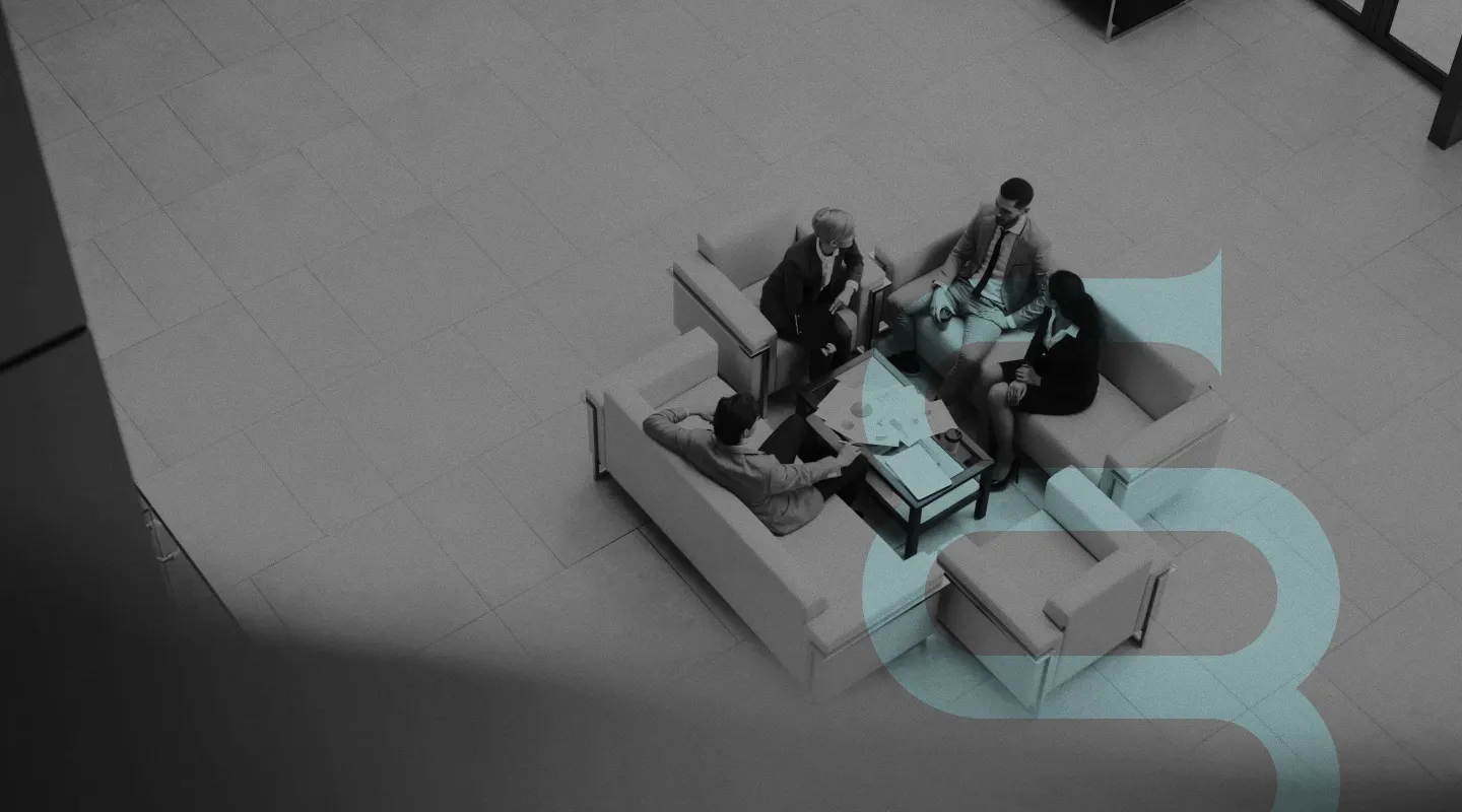 L'équipe Maquet & Bertouille en réunion